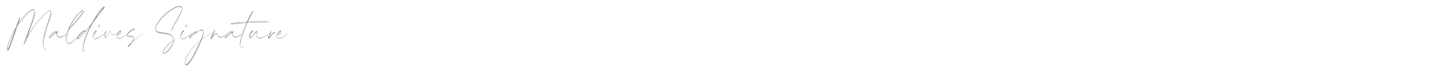 Maldives Signature font preview